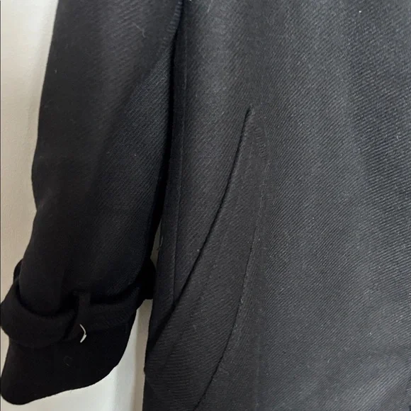 Mango Olive Italian Wool Selection Long Coat, new with tags missing belt - Picture 4 of 5